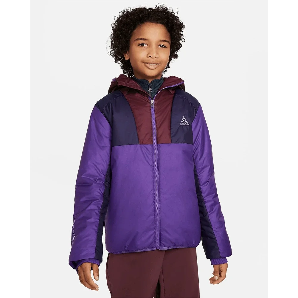 Nike ACG Storm Fit Rope De Dope Jacket L  Purple Navy Maroon Colorblock Outdoor